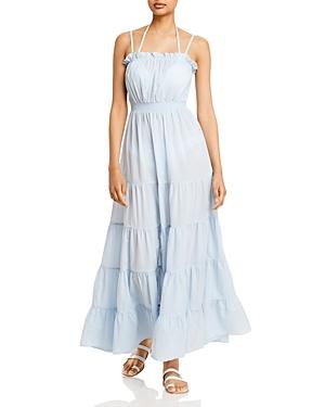 Aqua Swim Cotton Tiered Maxi Dress Swim Cover-up - 100% Exclusive