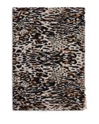Gerard Darel Garry Wool & Cashmere Leopard Print Scarf