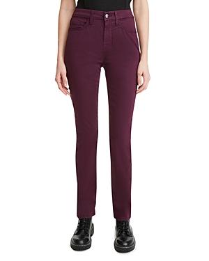 Jen 7 Slim Straight Leg Jeans In Plum
