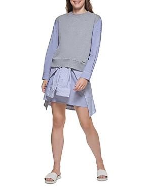 Dkny Mixed Media Sweatshirt