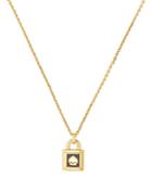 Kate Spade New York Lock And Spade Padlock Mini Pendant Necklace, 16-19