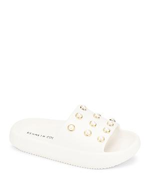 Kenneth Cole Women's Mello Imitation Pearl Dotted Platform Slide Sandals