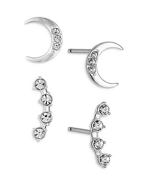 Ajoa By Nadri Totem Crescent Stud Earring Set