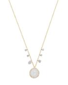 Meira T 14k White & Yellow Gold Rainbow Moonstone & Diamond Charm Necklace, 16