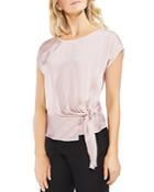 Vince Camuto Buckle Detail Satin Top