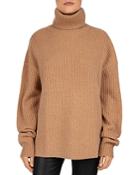 The Kooples Smooth Mix Wool & Cashmere Turtleneck Sweater