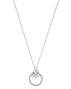 Bloomingdale's Diamond Baguette Cluster Circle Pendant Necklace In 14k White Gold, 18, 0.3 Ct. T.w.