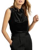 Reiss Lola Velvet Sleeveless Top