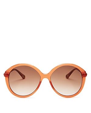 Chloe Women's Round Sunglasses, 58mm