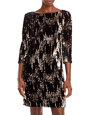Eliza J Sequined Shift Dress