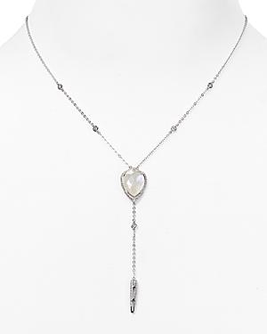 Nadri Sterling Mirage Mother-of-pearl Y Necklace, 16