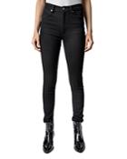 Zadig & Voltaire Eros Stretch Skinny Jeans In Noir