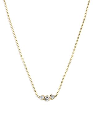 Zoe Chicco 14k Yellow Gold Diamond Trio Collar Necklace, 14-16