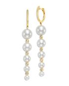 Bloomingdale's Cultured Freshwater Pearl & Diamond Graduated Drop Earrings In 14k Gold - 100% Exclusive