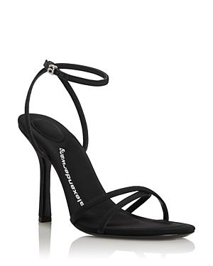 Alexander Wang Women's Dahlia Black Crossover Strap High Heel Sandals
