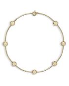 Tory Burch Miller Logo Studded Choker Necklace, 4.38