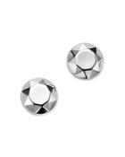 Bloomingdale's Faceted Dome Earrings In 14k White Gold - 100% Exclusive