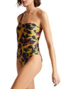 Ted Baker Telsa Printed One Shoulder One Piece Swimsuit