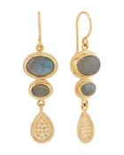Anna Beck Stone Drop Earrings In 18k Gold-plated Sterling Silver