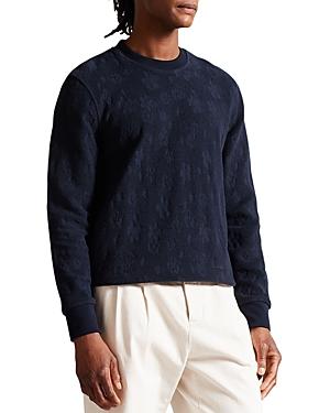 Ted Baker Torring-magnolia Jacquard Towelling Sweatshirt