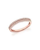 Diamond Double Row Band Ring In 14k Rose Gold, .25 Ct. T.w. - 100% Exclusive