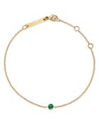 Zoe Chicco 14k Yellow Gold Emerald Bezel-set Bracelet