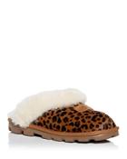 Ugg Women's Coquette Leopard Print Calf Hair & Shearling Slippers