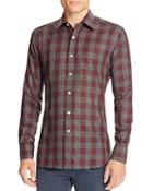 Canali Check Woven Classic Fit Button-down Shirt