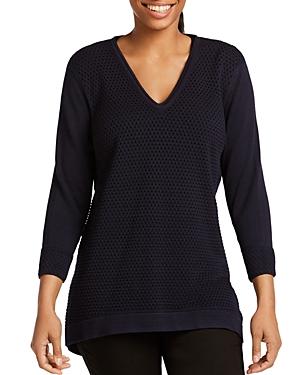Foxcroft Presley Mixed Knit Sweater