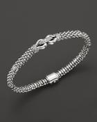 Lagos Derby Sterling Silver Bracelet With Diamonds