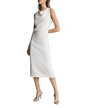 Reiss Gianna Cowl Neck Midi Dress