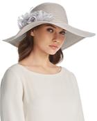 August Hat Company Dress Me Up Feather-trim Floppy Hat