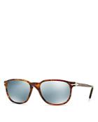 Persol Square Slim Temple Sunglasses, 55mm