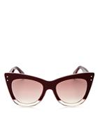 Fendi Two Tone Cat Eye Sunglasses, 50mm