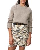 Ba & Sh Chavi Rhinestone Button Sweater