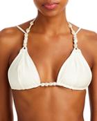 Cult Gaia Anoki Faux Pearl Bikini Top