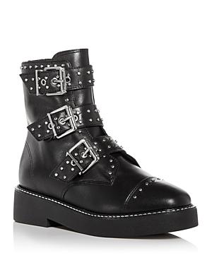 Schutz Women's Caligas Mini Stud Combat Boots