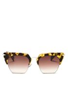 Rag & Bone 1007 Gradient Rimless Geometric Sunglasses, 51mm