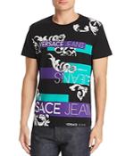 Versace Jeans Allover Block-logo Graphic Tee