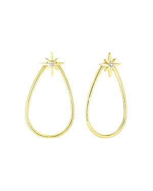 Roberto Coin 18k Yellow Gold Disney Cinderella Diamond Wand Teardrop Drop Earrings