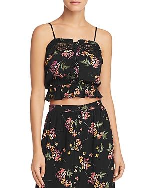 Lost And Wander Floral-print Cropped Top