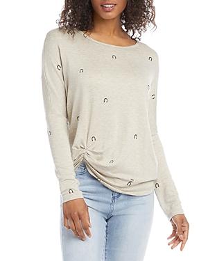 Karen Kane Horseshoe Print Top