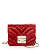 Furla Metropolis Mini Quilted Leather Crossbody