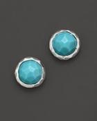 Ippolita Sterling Silver Rock Candy Stud Earrings In Turquoise