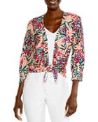 Nic+zoe Cherry Blossom Tie Cardigan