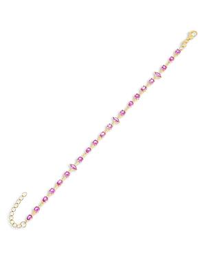 Adinas Jewels Multi Crystal Bracelet