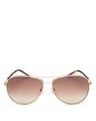 Marc Jacobs Women's Brow Bar Aviator Sunglasses, 59mm