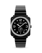 Bell & Ross Br S Grey Camouflage Diamond Watch, 39mm