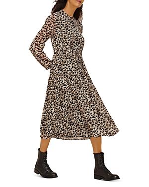 Whistles Brushmark Animal Print Dress