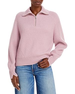 Rag & Bone Pierce Ribbed Cashmere Half Zip Sweater